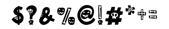 Halloween Classic Font OTHER CHARS