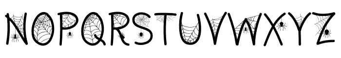 Halloween Cob Web Font UPPERCASE