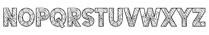 Halloween Cobwebs Two Font UPPERCASE