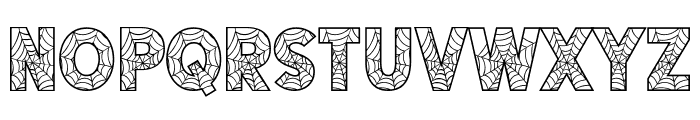 Halloween Cobwebs Two Font LOWERCASE