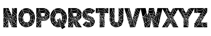 Halloween Cobwebs Font UPPERCASE