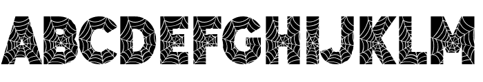 Halloween Cobwebs Font LOWERCASE