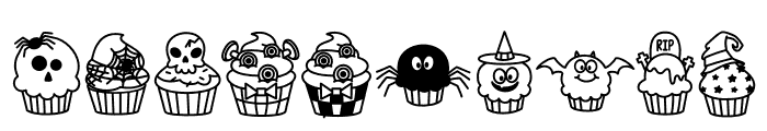 Halloween Cupcake Font OTHER CHARS