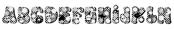 Halloween Daisy Font UPPERCASE