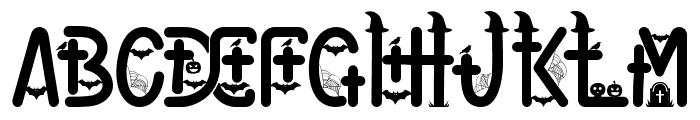 Halloween Decorative Regular Font UPPERCASE