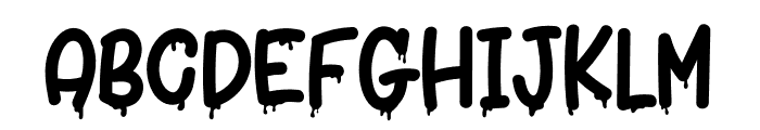 Halloween Drip Font UPPERCASE
