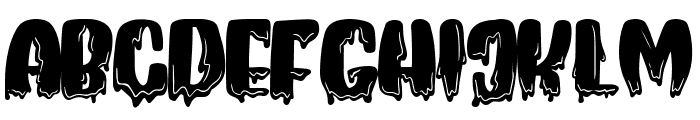 Halloween Dripper Font UPPERCASE