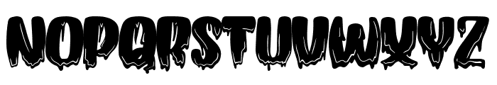 Halloween Dripper Font LOWERCASE