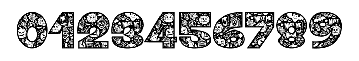 Halloween Duddle Font OTHER CHARS