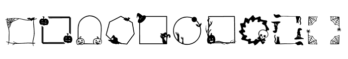 Halloween Frame Font OTHER CHARS