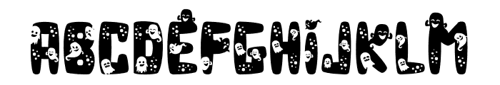 Halloween Ghost Font UPPERCASE