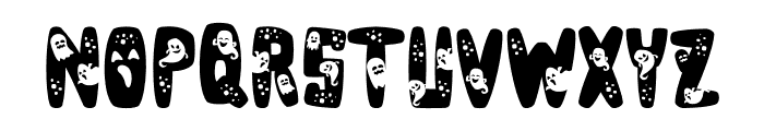 Halloween Ghost Font LOWERCASE