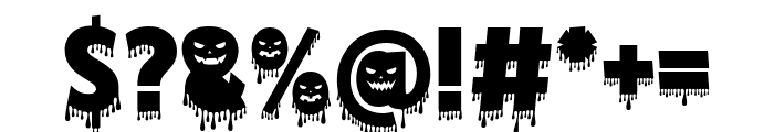 Halloween Ghoul Font OTHER CHARS