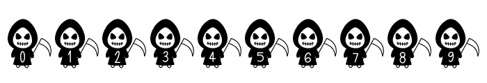 Halloween Grim Reaper Font OTHER CHARS