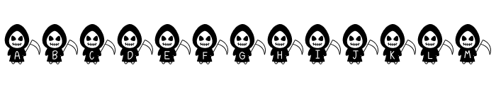 Halloween Grim Reaper Font UPPERCASE