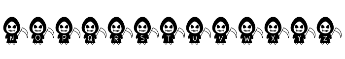 Halloween Grim Reaper Font UPPERCASE