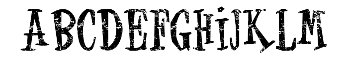 Halloween Grunge Font UPPERCASE