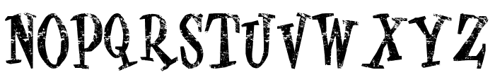 Halloween Grunge Font LOWERCASE