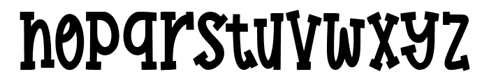 Halloween Handwriting Font LOWERCASE