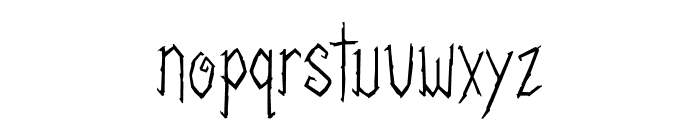Halloween House Font LOWERCASE