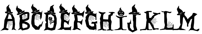 Halloween Midnight Font UPPERCASE