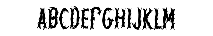 Halloween Monster Font UPPERCASE