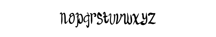 Halloween Nigholle Font LOWERCASE