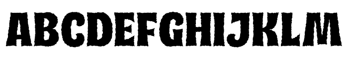 Halloween Nightmare Rough Font UPPERCASE