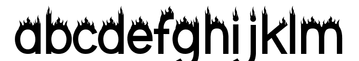 Halloween On Fire Font LOWERCASE