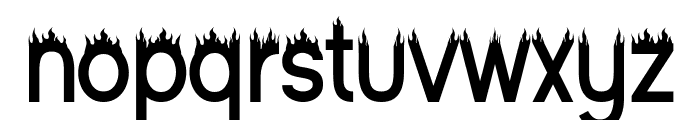 Halloween On Fire Font LOWERCASE