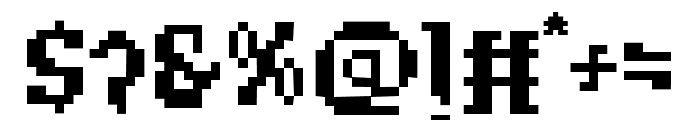 Halloween Pixel Regular Font OTHER CHARS