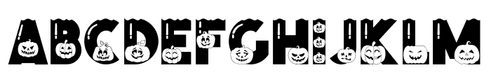 Halloween Pumpkins Font UPPERCASE
