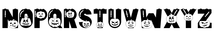 Halloween Pumpkins Font UPPERCASE