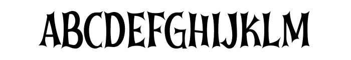 Halloween Sadnight Font UPPERCASE