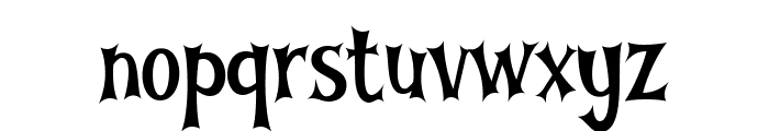 Halloween Sadnight Font LOWERCASE