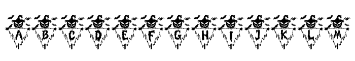 Halloween Scarecrow Font UPPERCASE