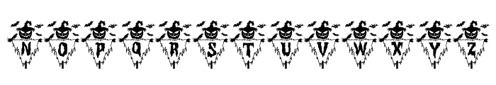 Halloween Scarecrow Font UPPERCASE