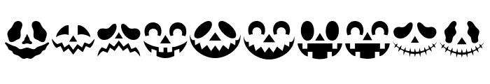 Halloween Scary Face Font OTHER CHARS