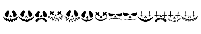 Halloween Scary Face Font UPPERCASE