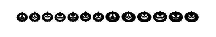 Halloween Silhouette Font UPPERCASE