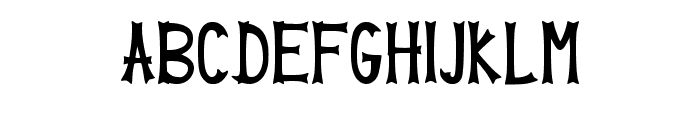 Halloween Skeleton Regular Font UPPERCASE