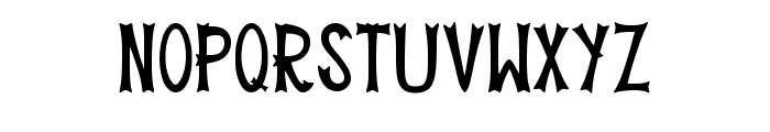 Halloween Skeleton Regular Font LOWERCASE