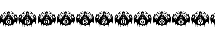 Halloween Vampire Font UPPERCASE
