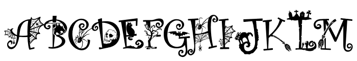 Halloween Whimsy Font UPPERCASE