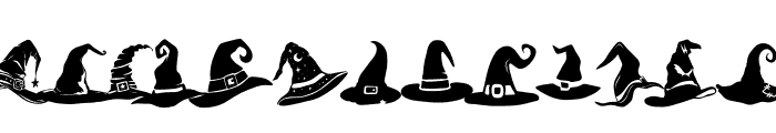 Halloween Witch Hat Font LOWERCASE