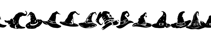 Halloween Witch Hat Font LOWERCASE