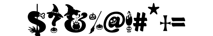 Halloween Witch Font OTHER CHARS