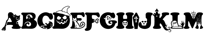 Halloween Witch Font LOWERCASE