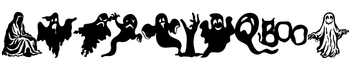 Halloween boo ghost Font OTHER CHARS