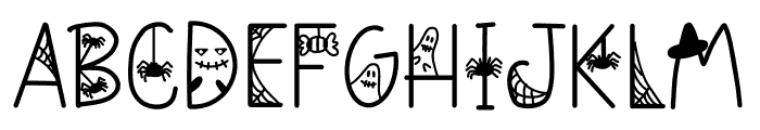 Halloween fantasy Font UPPERCASE